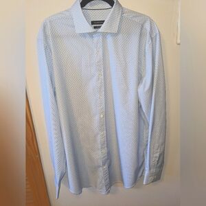 Bugatchi dress shirt, light blue, size XXL